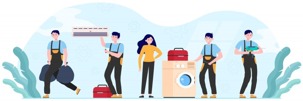 smiling man helping woman with household 74855 7860